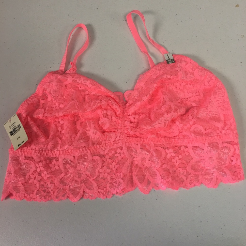 Large Peach Victoria’s Secret PINK bralette